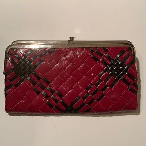 HOBO Int'l Patent Leather Woven Wallet